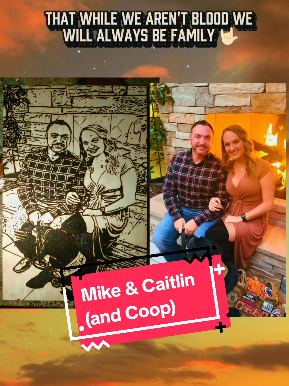 Surprise wood burning portrait for @Coop & Mike & @Caitlin_brown #miltok #veterans #surprisegift 