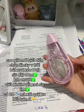 bút xoá kéo Deli 40m mà có 20 cành thoi ă😦 
