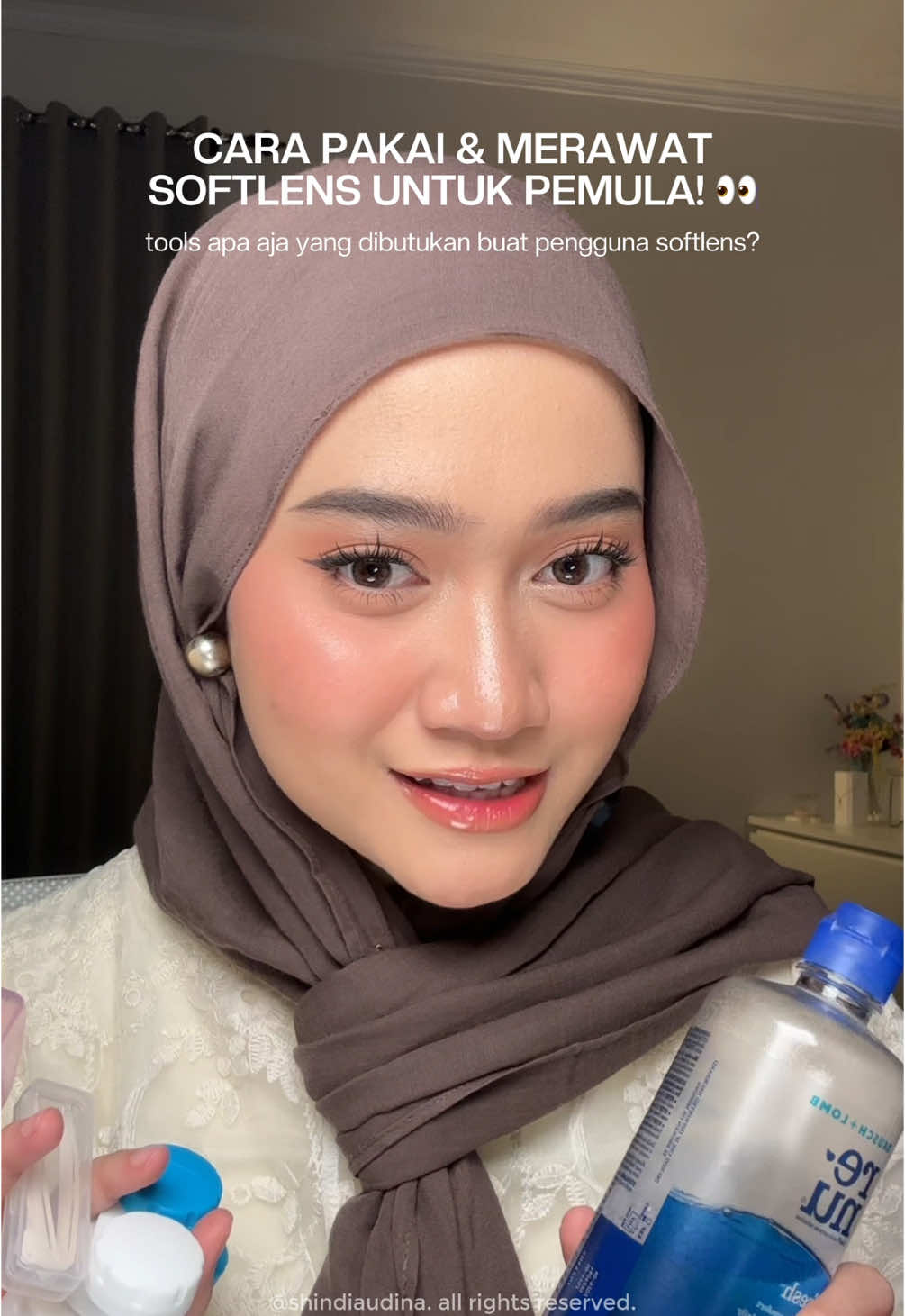 Membalas @Machnabil___l ini yaaappp! cara aku pakai & merawat softlens yg bisa berguna untuk pemula, hope it helps guyss~ 🫰 #rekomendasi #softlens #tipsandtricks #softlensrekomendasi 