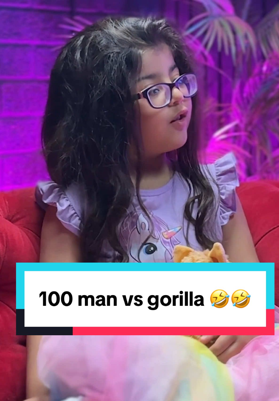 My daughter thinks I’m a gorilla @Lamagramm 😭🤣🤣 #fyp #gorilla #100manvsgorila #manvsgorilla #animal #daddysgirl #podcasts #trends #daughter #parents #parenting 