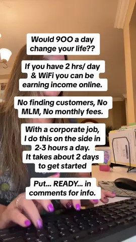 Put READY in comments for info.  #makemoneyonline #financialfreedom #50s #genxmakemoneyonline #corporatetiktok 