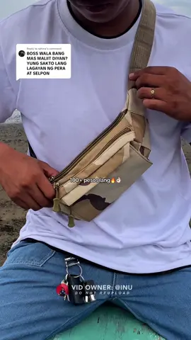 Replying to @sjmzw ayan di mo na kailangan magdala ng wallet. #bag #chestbag #slingbag #shoulderbag #affordablebag  DISCLAIMER: PRICE INDICATED MAY CHANGE FROM TIME VIDEO WAS POSTED 