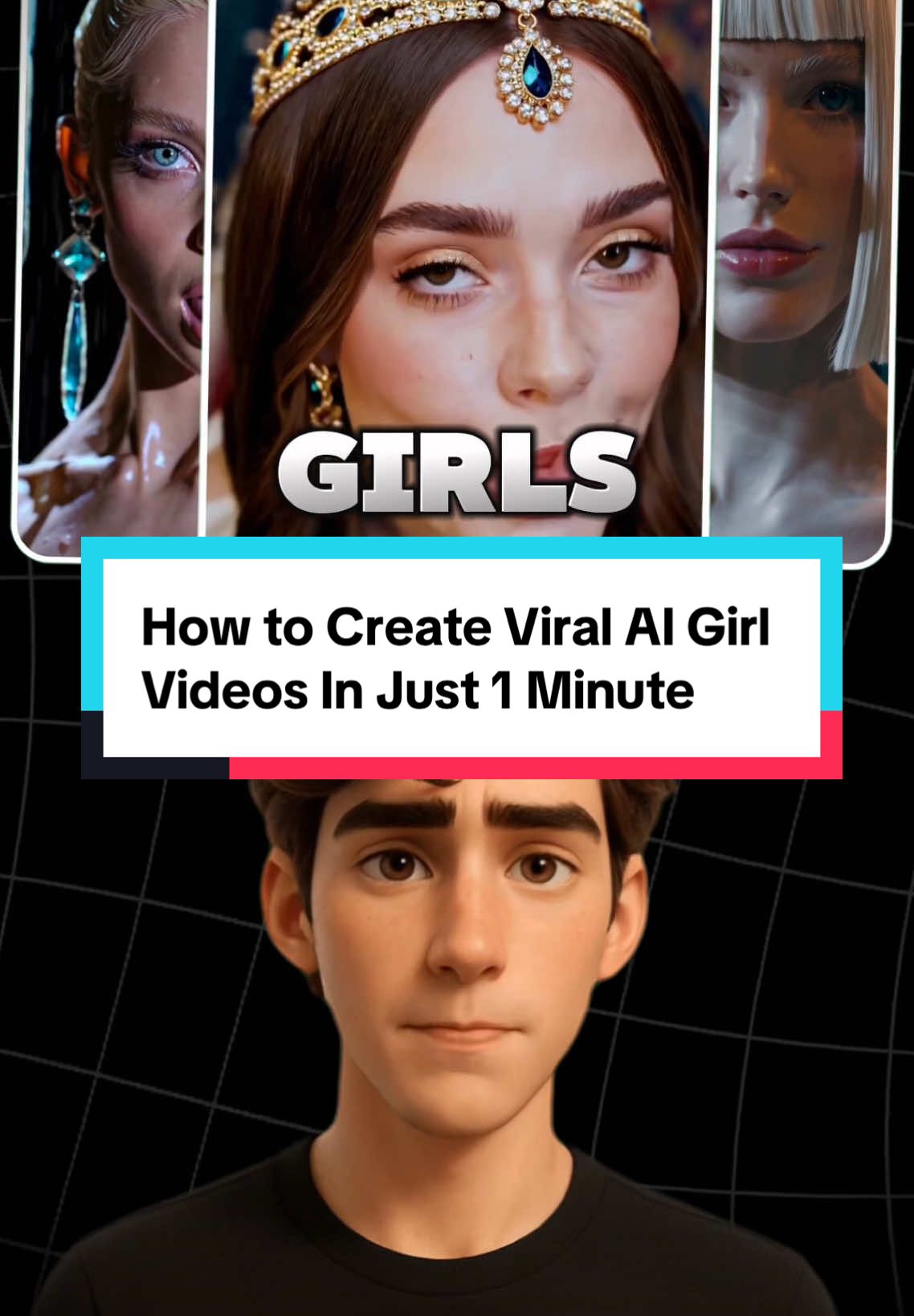 How to create Viral AI girl videos 👑✨ #tiktokautomation #aivideo #chatgpt #soraai #toolsuite #povtiktok #viralvideo