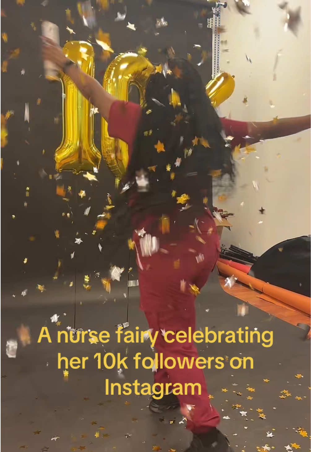 Can’t believe I made it here !!! Here’s to more 🥂 Cant wait to show the photoshoot 💁🏾‍♀️#bicoastalnurse #nursetok #nursesoftiktok #10kfollowers #10kcelebration 