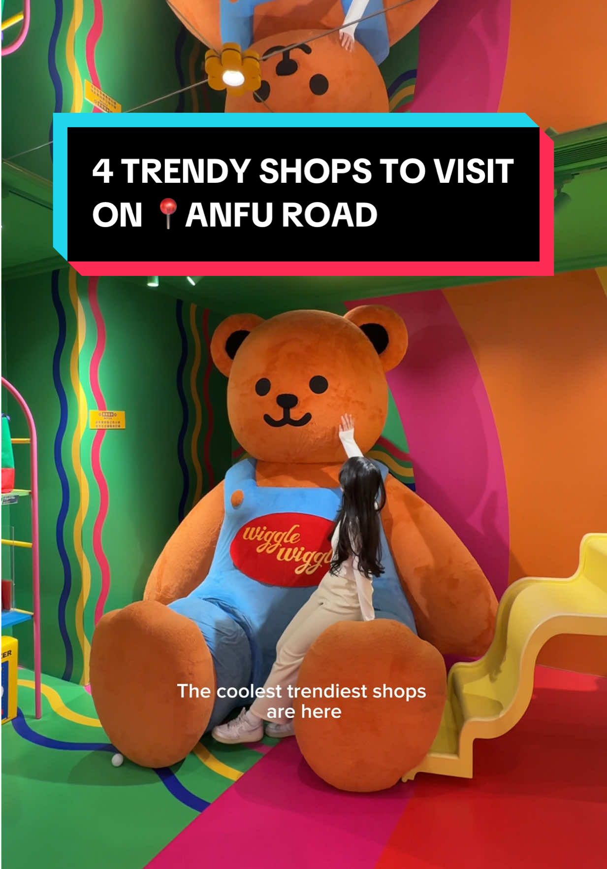 4 trendy & unique shops you’ll find on📍Anfu Road in Shanghai! I had sooo much fun exploring this street - every store had such fun, bold branding + unique concepts and they really go all out on the designs! Definitely a highlight and good way to spend half a day 🧸 Stores mentioned: 1. Wiggle Wiggle  2. SFSG (So Far So Good) 3. LOOKNOW&FLOW (giant jellycat store) 4. 13 De Marzo (viral teddy bear drink cafe ☕️) #anfuroad #anfuroadshanghai #shanghai #shanghaitravel #shanghaishopping #trendycafe #13demarzo #looknowandflow #wigglewiggleshanghai #shanghaistreets #chinatravel #shanghaithingstodo #shanghaiitinerary 