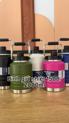 Bình giữ nhiệt dáng lùn miệng rộng 1500/2000ml#bìnhgiữnhiệt 