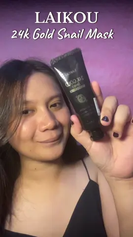 feel so feshyyy!!✨  #24kgoldsnailmask😜 #24kgold #mask #snailmask #laikou #deepcleansing #cleandirt #tightenpores #brigtening #fyp 