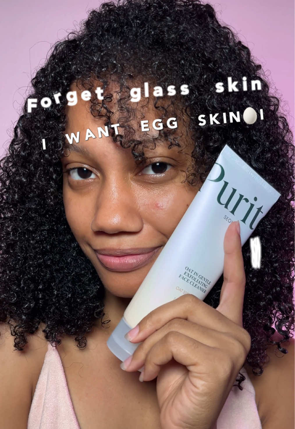 How to Make Egg Skin with @PURITO SEOUL  The producto name is Purito Oat-in gentle Exfoliating Face Cleanser, im in love with, is so smooth and pump with your skin🫶🏾💜 recommended  ….. Spanish  Cómo hacer piel de huevo con @PURITO SEOUL El nombre del producto es Purito Oat-in Gentle Exfoliating Face Cleanser, estoy enamorada, es tan suave y hace piel más linda🫶🏾💜 recomendado #P#PuritoF#FlakySkinF#FlawlessSkinV#VelvetSkinE#EggSkinE#ExpoliatorO#OatCleanserO#OatSkincareS#SensitiveSkinK#KoreanSkincareSkintok