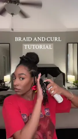 How to do a juicy braid and curl that lasts 1–2 weeks using The doux Mousse Def Texture Foam and Castor Oil.  #braidandcurl #flexirods #flexirodtutorial #hairtutorials 