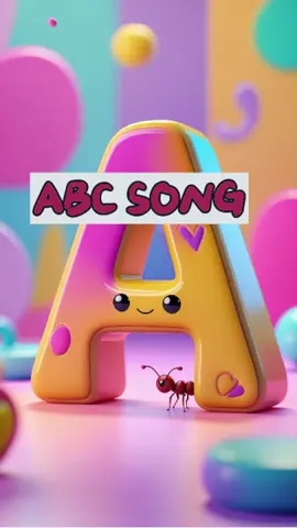 ABC Song 🙈🙈🙈💕💕💕#learnenglish #learnwithtiktok #english #english #englishforkids #ai #kids 
