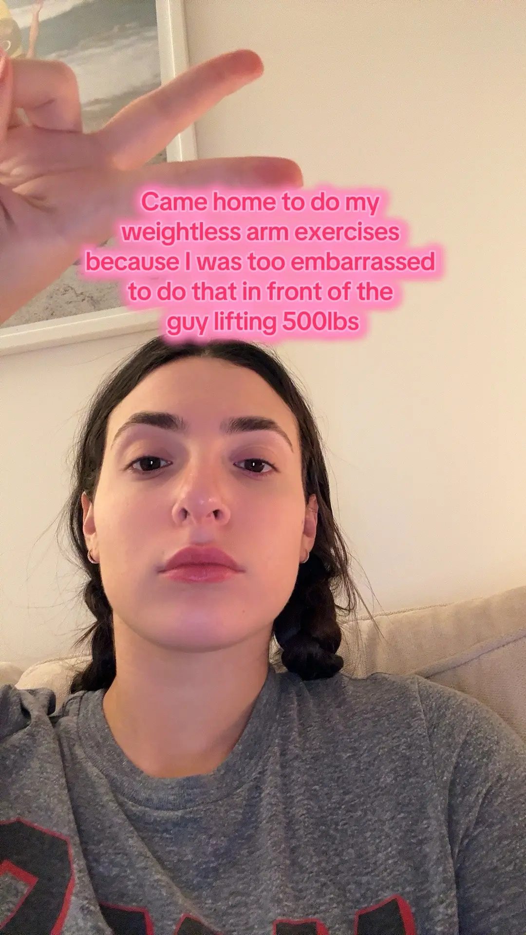 Like 🏋️‍♀️🏋️‍♀️🏋️‍♀️ but not #gym #workout #exercises #arms #girlythings #relatable #fyp 