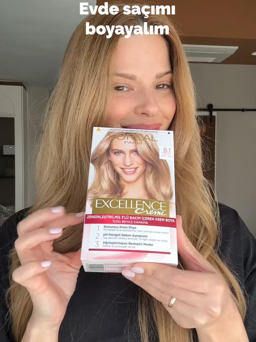 @L’Oréal Paris  Excellence Creme ile evde saçımı boyuyoruz - ASMR edition 💈 #lorealpariscoloration #işbirliği
