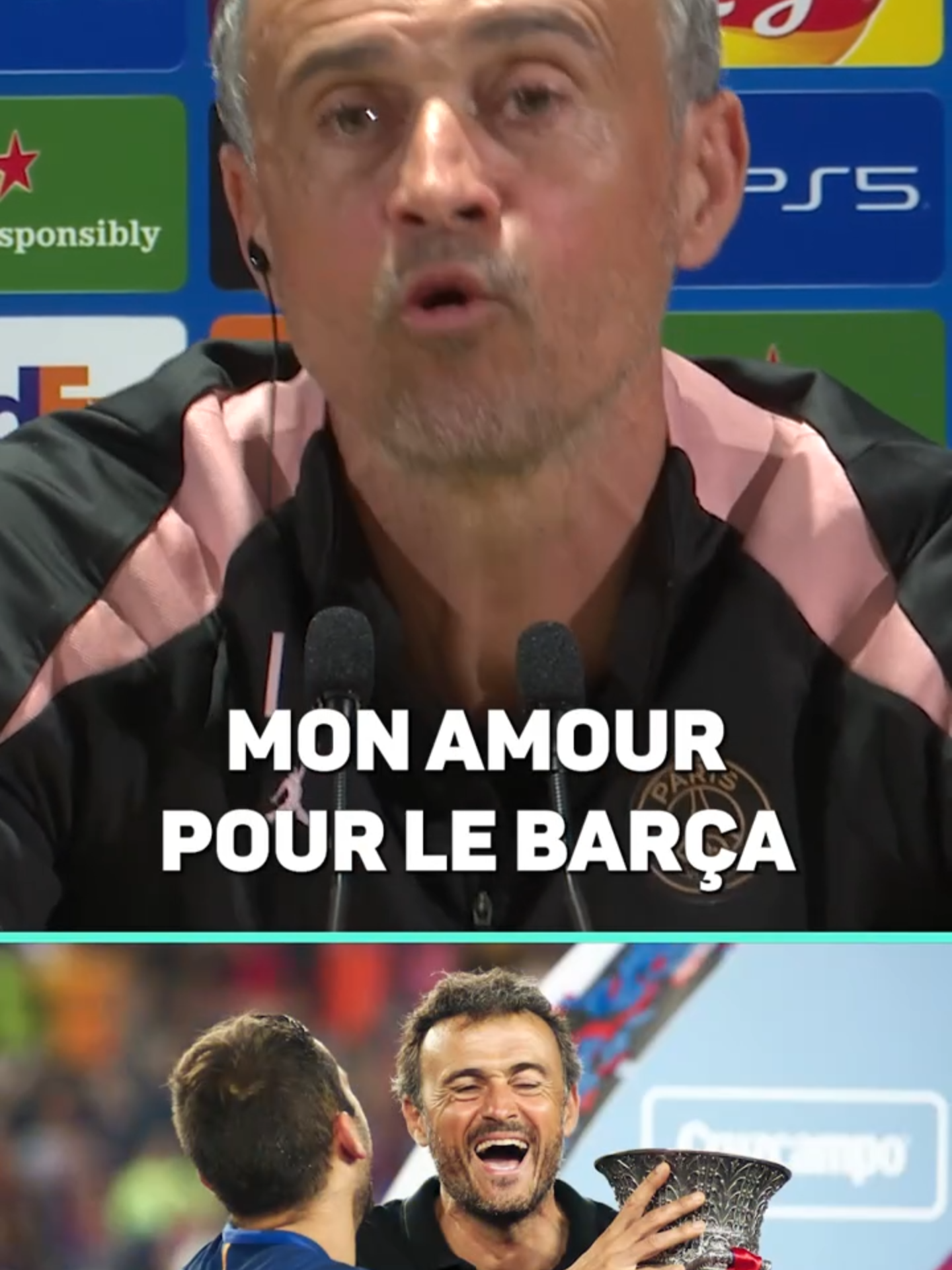 🤔 Le Barça ou l'Inter ? 🏆👀 Luis Enrique dévoile son adversaire de rêve pour la Finale ! #interview #psg #inter #intermilan #barça #fcbarcelona #psg #paris #parissaintgermain #foot #football #ucl #ldc #championsleague #LigueDesChampions #soccer #luisenrique #sport #sports