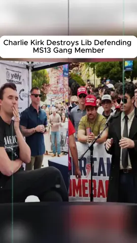 Charlie Kirk Destroys Lib Defending MS13 Gang Member . #learning #student #facts #fyp #foryoupage 