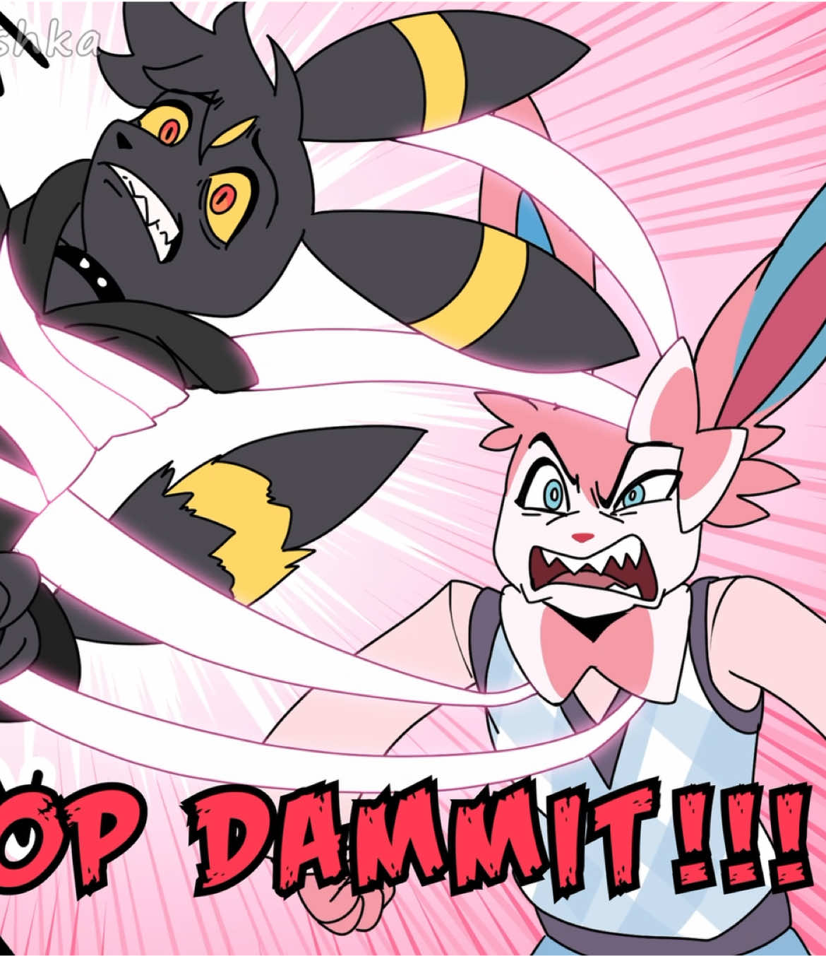 Sylveon be like: “YOU ARE GOING TO LOVE ME!!! 😡😡😡” #pokemon #pokemontiktok #sylveon #umbreon #leafeon #fyp #pokemonoc #fanart #animation #animationmeme #meme #eevee #eeveelution #trend 