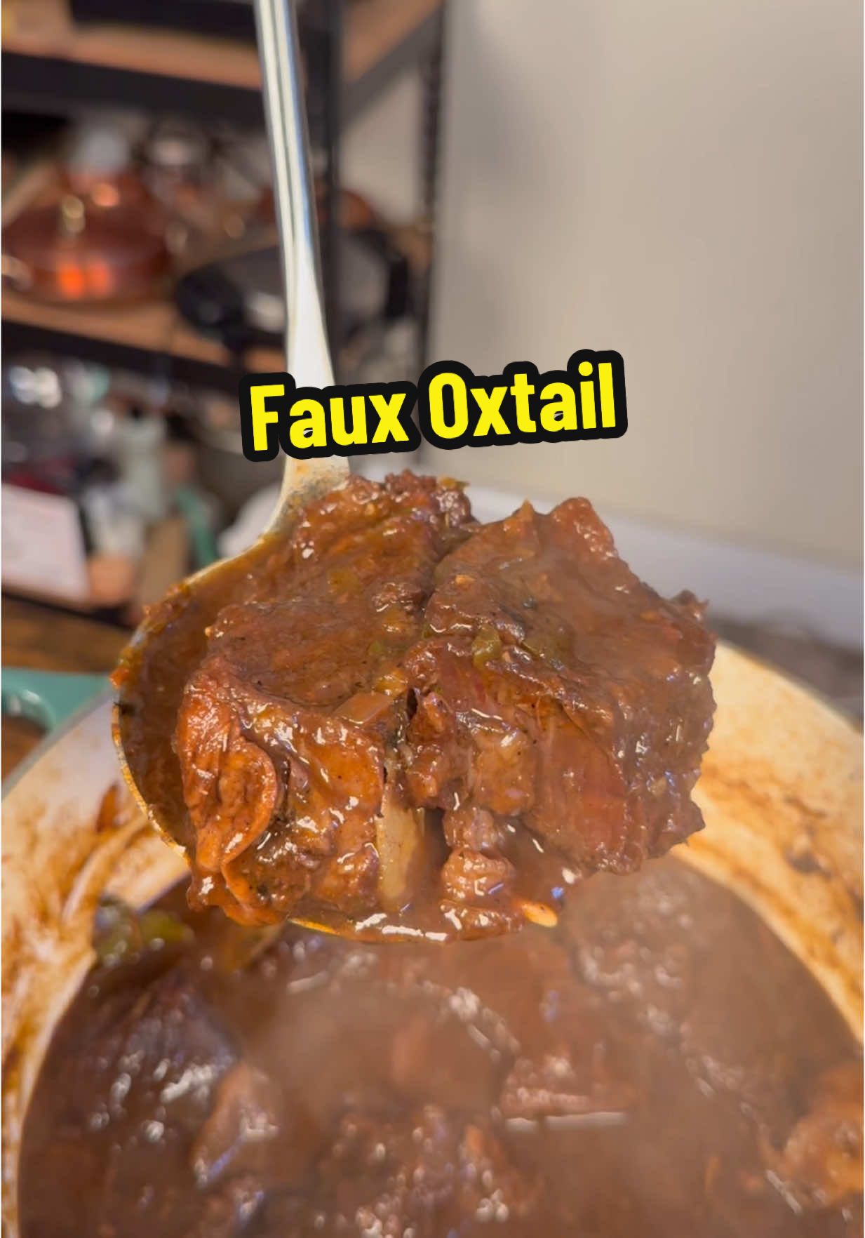 2 lbs beef chuck roast (don’t trim fat so they’re similar to oxtail) Cooking oil  *Veggies  2-3 Green onions 1/2 Yellow onion (diced) 2 seeded Scotch bonnet peppers (Or habanero) 1 Green bell pepper  3 cloves Garlic (minced) 1/2 tbsp Ginger   *Seasoning 1.5 tbsp Salt  2 tsp Pepper 2 tsp Garlic powder  2 tsp paprika  1/4 cup Brown sugar  1.5 tsp All spice  1/4 tsp Cayenne pepper 1/2 tbsp Soy sauce  1 tbsp Browning  2 tsp Worcestershire sauce  1/2 beef bouillon cube 4 cups water 1/4 cup Ketchup 2-3 sprigs of thyme  2 Bayleaf 1.5 cups cooked butter beans  #oxtail #oxtailrecipe #cheaprecipes #mealprep #weeknightdinner #weeknightmeals #food #beef #DinnerIdeas 