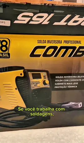 Se você trabalha com soldagens, acabou de encontrar o modelo perfeito que vai te garantir leveza, resultados precisos e confiáveis em cada solda realizada. Essa é a inversor COMBAT 165 da V8 brasil, uma solução avançada para soldagem com eletrodo revestido. 🧑‍🏭⚡️ #ferramantas #falascaferramentas #soldador #soldagem #oficinas #DIY #qualidade #força #inversor #inversora #V8 #brasil o