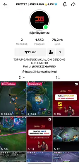 Semoga ada hikmah dibalik ini😇 #fyp #mlbb #mobilelegends #jokibyduxtzz 
