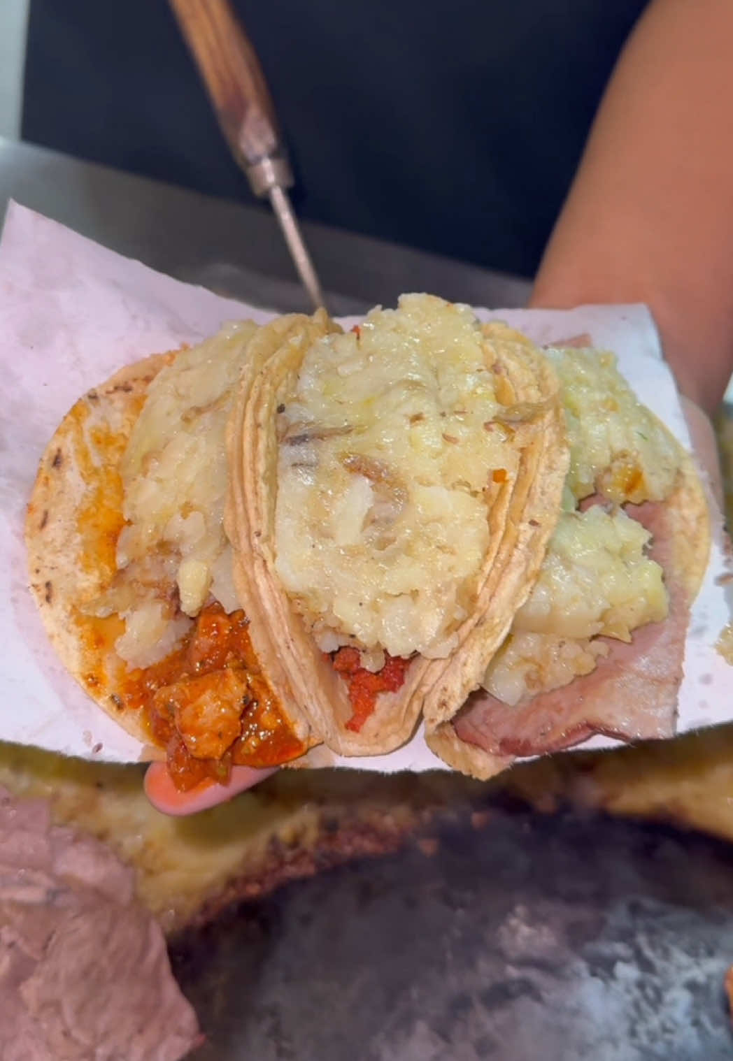 TACOS CON PAPA 😋😮‍💨 #tacos #taqueria #gdl #guadalajara #tacosdepapa #tacosconpapa #losdepapa #taco 