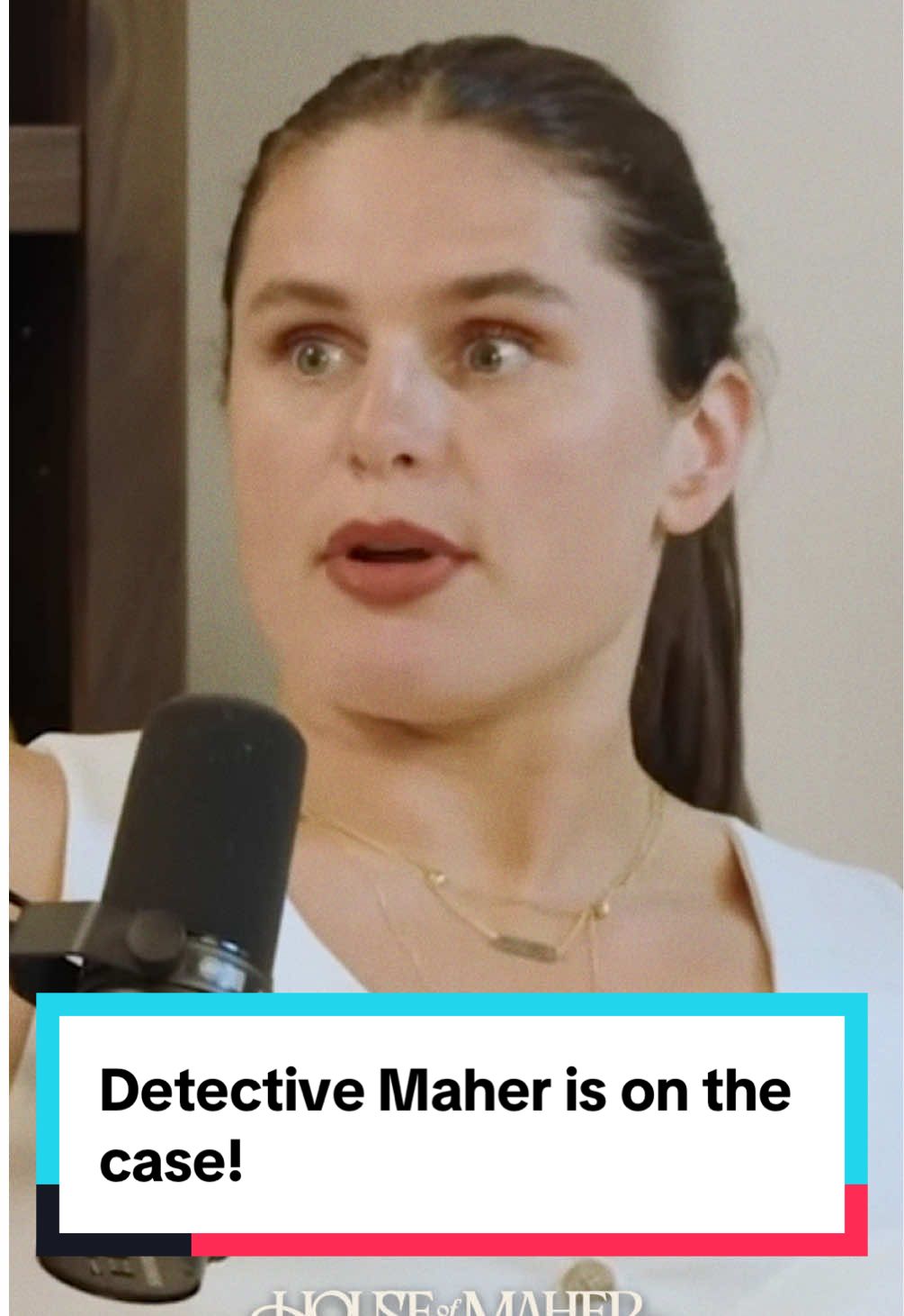 Liv’s car battery was stolen?! Detective Ilona is on the case.🕵️‍♀️ @Ilona Maher @Olivia Maher @Adrianna Maher #podcast #houseofmaher 