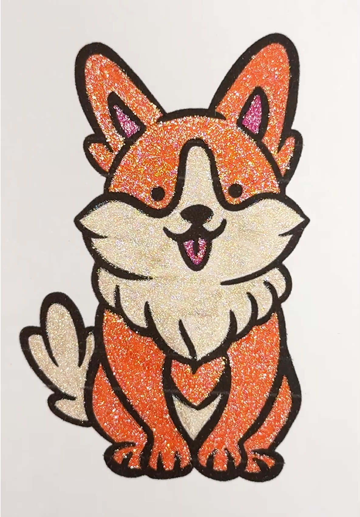 🦊 #glitterpens #glittercoloring #colouring #satisfying #relaxante 
