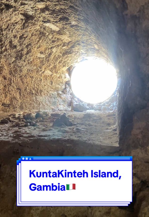 Kunta Kinteh Island, formerly called James Island and St Andrew's Island, is an island in the Gambia River. The island represent the first African-European trade route to the inland of Africa and the beginning of African slave trade. The Portuguese built a fort here at the mouth of the River Gambia in 1456 to control the hinterland and exploit its riches. Today, the site is one of Gambia’s most popular visitor attractions. Sadly it is slowly disappearing underwater due to coastal erosion. 🫶🏽🌍🇬🇲. #africa #kuntakinte #kuntakintetiktok #solo #travel #traveltiktok #traveltok #travelvlog #slavery #slaves #gambia #gambian_tiktok🇬🇲🇬🇲 #gambiantiktok #fyp #foryoupage❤️❤️ #africatiktok #westafrica #smilingcoastofafrica #thesmilingcoastofafrica🇬🇲  #blackhistorymonth #tiktokgambia #rivergambia #kuntakinte #blackhistory #mustsee #mustvisit #mustvisitplaces #barra #banjul #banjulgambia🇬🇲 #historytiktok #HistoryTime #thegambia #thegambia🇬🇲  