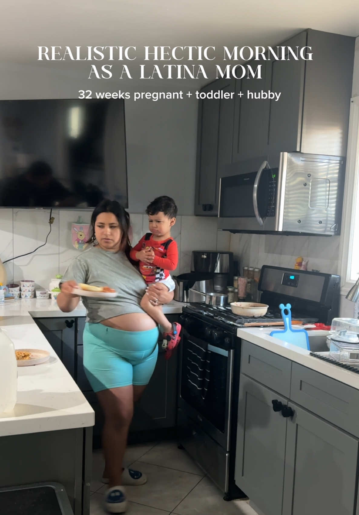The reality of pregnancy hormones + hubby + toddler = hectic mornings  #creatorsearchinsights #soendthemorningwithme #pregnanttiktok #pregnantlife #toddlermom #pregnantmama #wife #sahmsoftiktok #momtiktok 