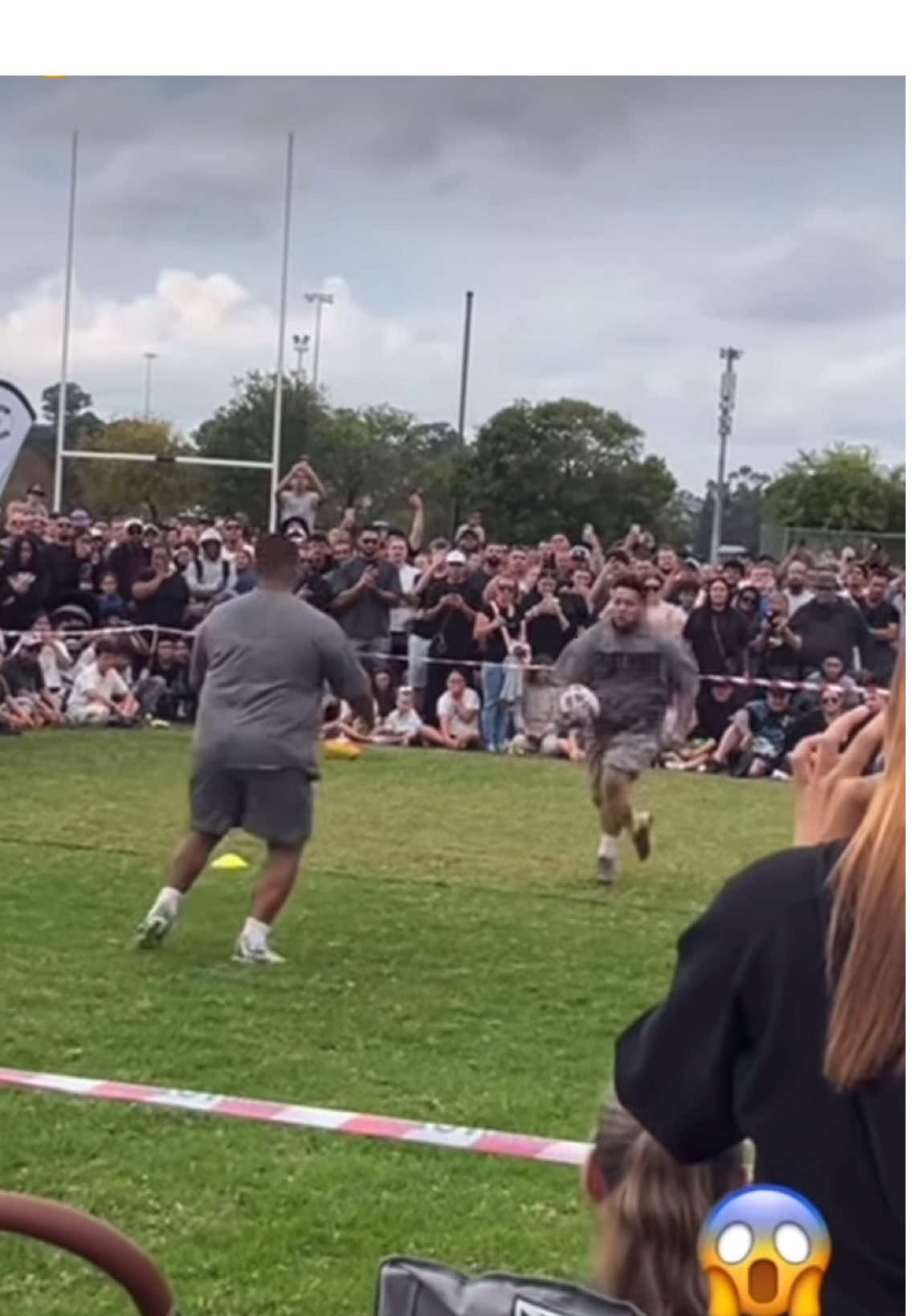 Run It Up ! 🫨 #fyp #fypシ #viral #viraltiktok #sports #sportslover #athlete #athletesoftiktok #football #footballtiktok #bighits #popwarner #popwarnerfootball #highschool #highschoolfootball #gonewrong #crazyplay #rugby 