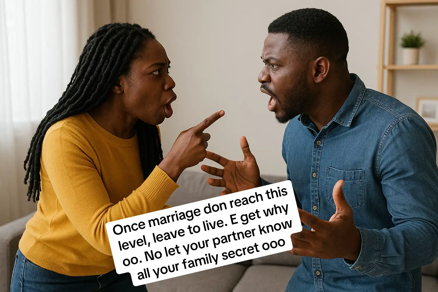 Once marriage don reach this level, leave to live. E get why oo. No let your partner know all your family secret ooo #gistmemoreblogs #videoviral #fyp 