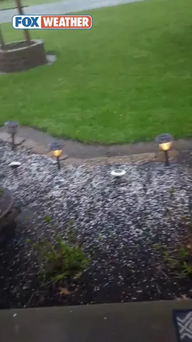 Pea-sized hail and lightning flashes emerged in northwestern Ohio on Monday evening as the area braces for more wet weather tonight. #Ohio #hail #severewx #FOXWeather