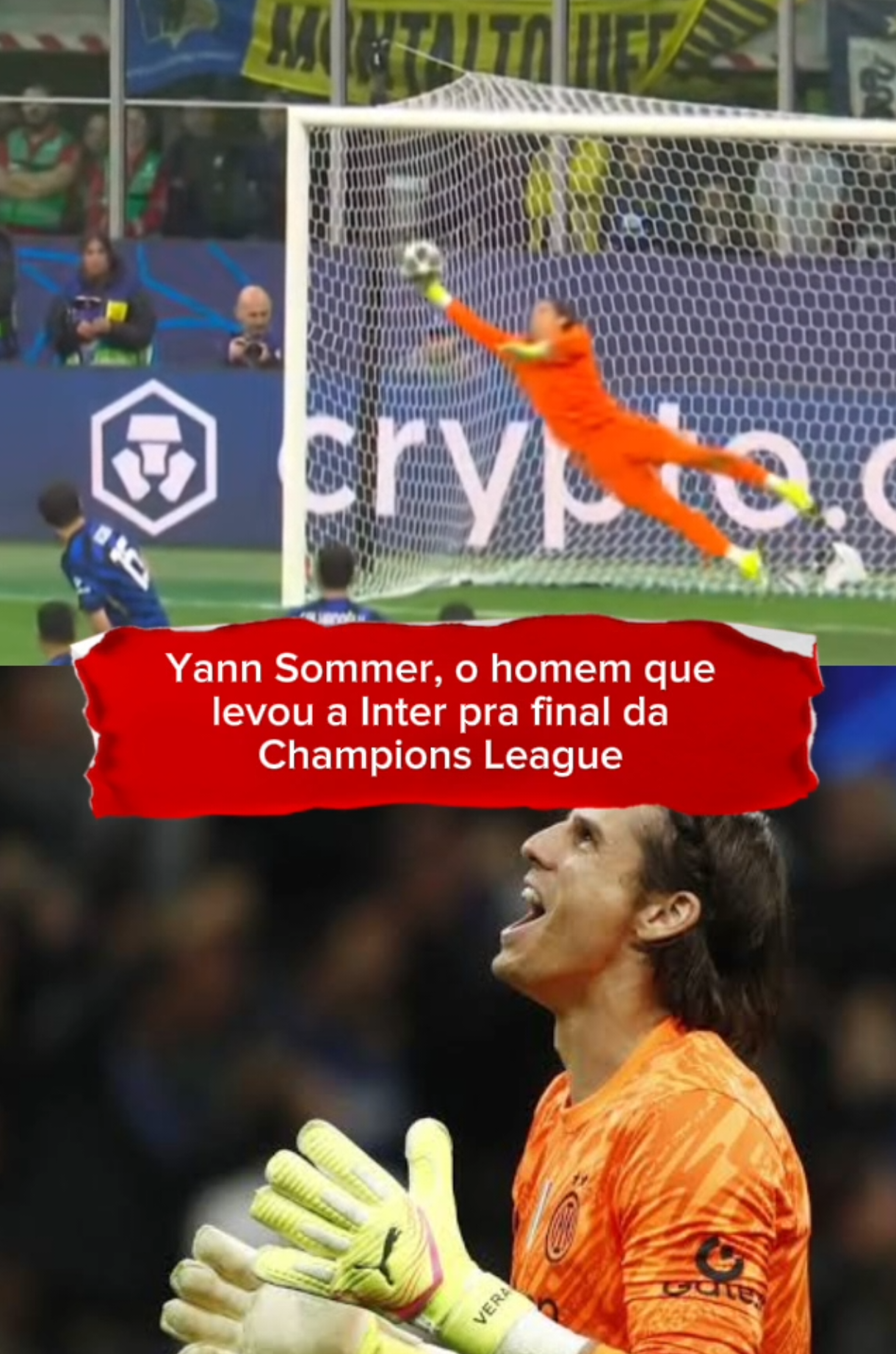 O homem que levou a Inter de Milão a final da Champions League, Yann Sommer. #yannsommer #internazionale #championsleague #barcelona 