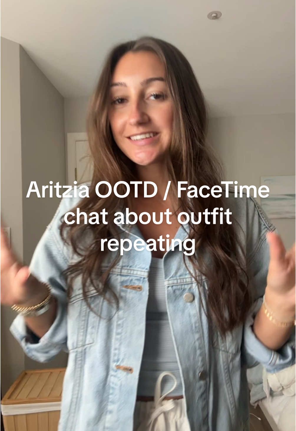 this is a safe space for all the outfit repeating girlies 🩵 #aritziaoutfits #outfitrepeater #springoutfit #denimjacket 