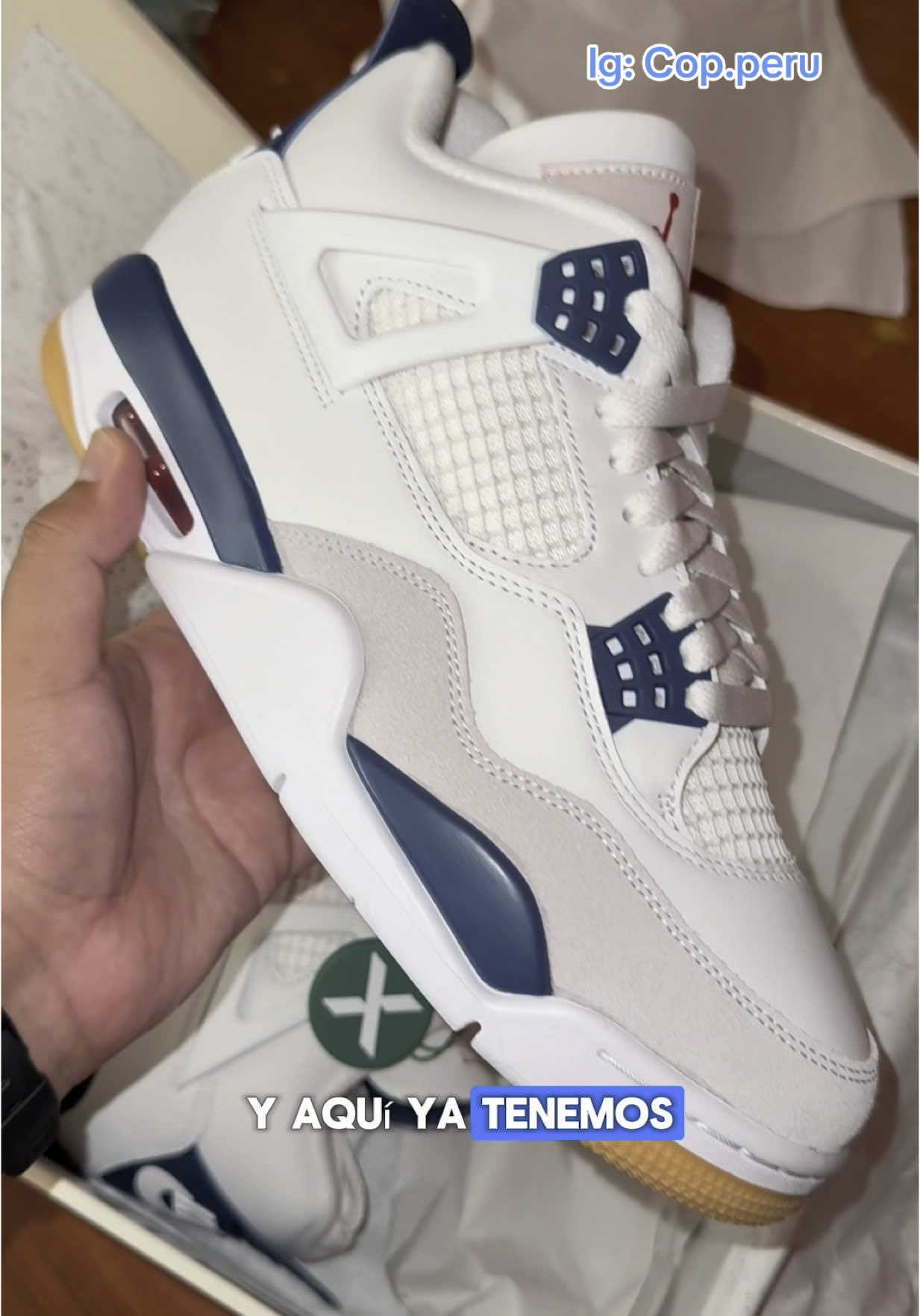 Unboxing de las Jordan 4 SB Navy 🛹💙🥶 #jordan #unboxing #CapCut #fyp #parati #peru #copperu #sneakers #zapatillas #stockx #streetwear #xyzcba #viral #jordan4 