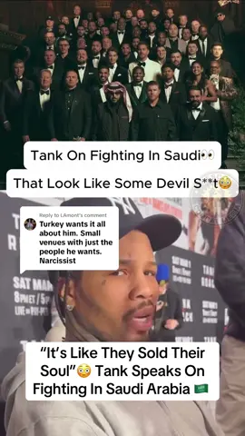Replying to @LAmont #“It’s Like They Sold Their Soul”😳 Tank Speaks On Fighting In Saudi Arabia #boxing #boxingnews #boxingfans #famousfights #gervontadavis #tankdavis #lamontroach #riyadhseason 