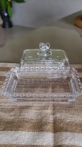 Mantegueira linha coração de cristal. #mantega #mantegeira #louças #cozinha #achadinhos 