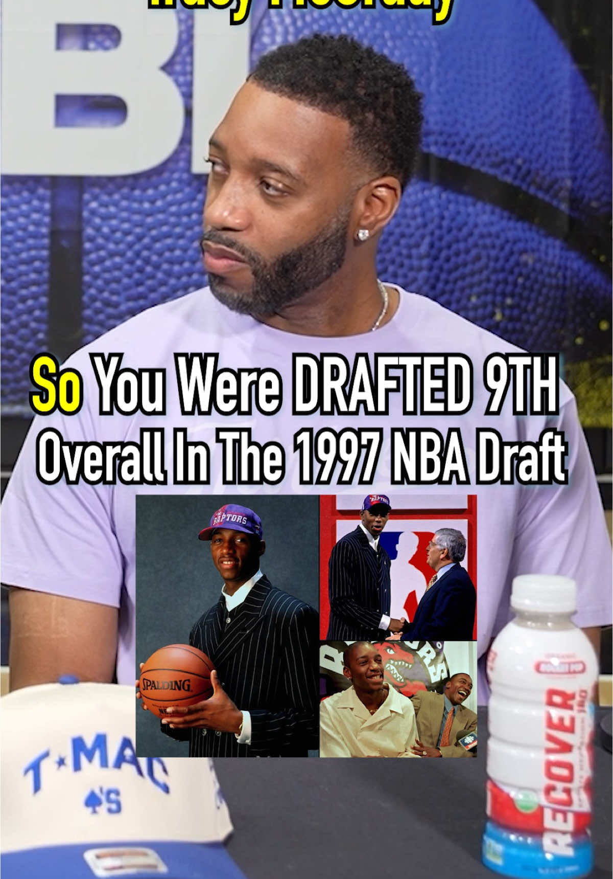 TRACY MCGRADY TRIES TO NAME THE EIGHT PLAYERS TAKEN BEFORE HIM IN THE 1997 DRAFT! How Many Did You Get Right?! #fyp #NBA #draft #basketball #game #trivia #history