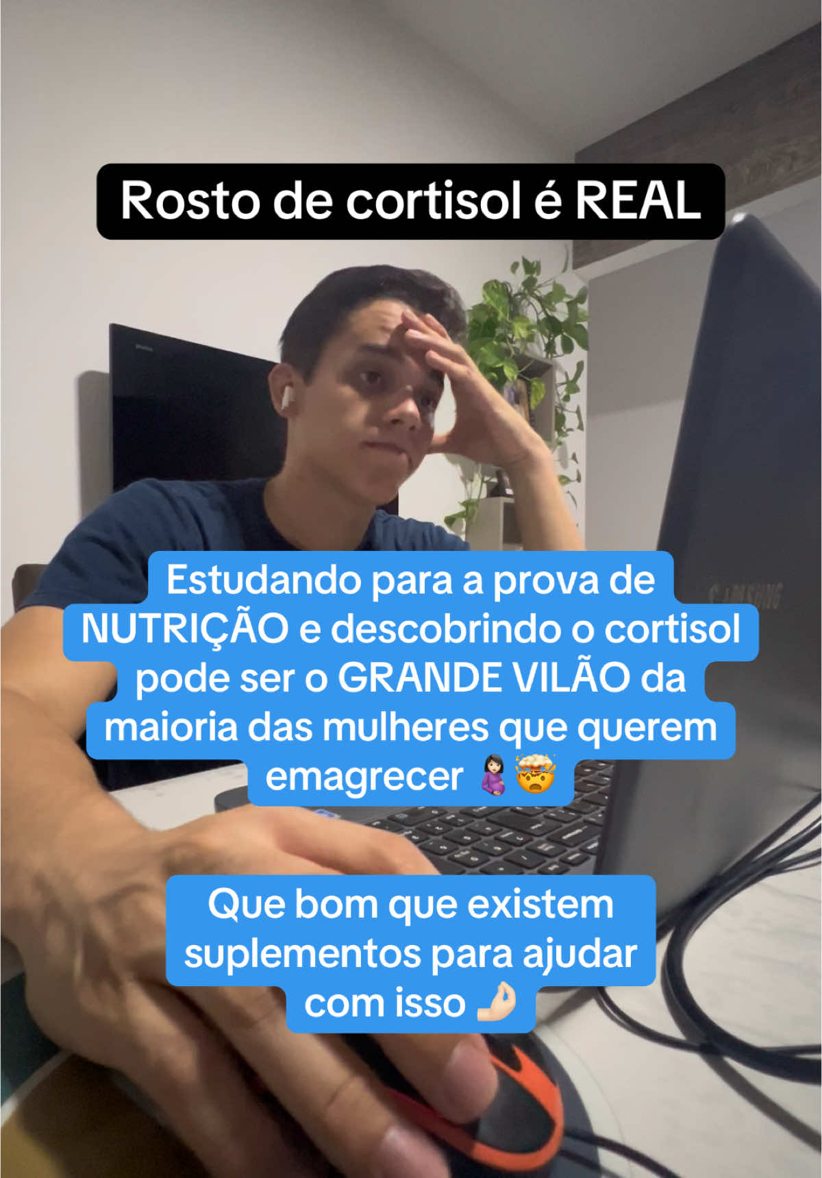 O cortisol alto trás inflamações para o seu corpo, por isso vc tem esse rosto de cortisol 🫠 #rostodecortisol #estresse #nulle #foryou #inflamacionabdominal 