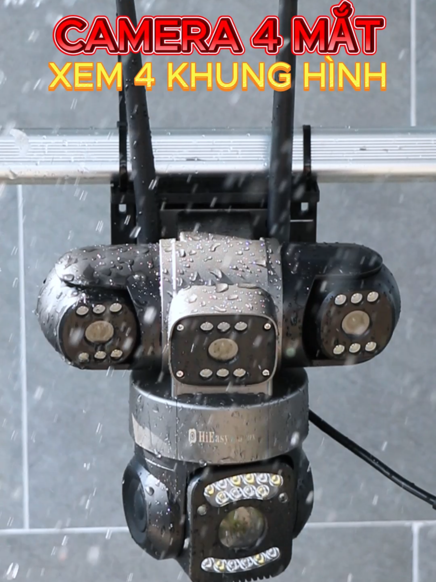 Camera Hieasy có tích hợp luôn 4 mắt cùng lúc xem được 4 khung hình mà mọi người chưa thấy bao giờ #camerabiettuot #camera4mat #cameraanninh #camerachongtrom #camerangoaitroi #camerathongminh #camerawifi
