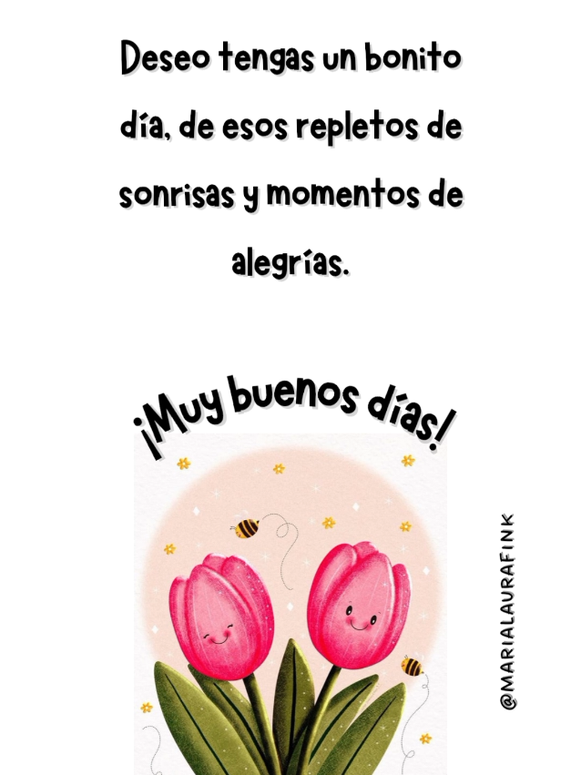 🌷🤍 . ¡Bonito día para ti! . Menciona 👇🏻☺️  . ¿Te gusta mi contenido? Dale like/comparte☺️ sígueme 👉🏻 Ig:@marialaurafink  @marialaura.fink Tik tok: @marialaura.fink Fanpage: @marialaurafink . #buendia  #mensajespositivos #bendiciones  #potencial #creadordecontenido #motivacional 