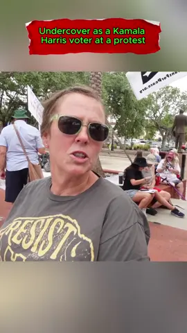 P-0-5 Undercover as a Kamala Harris voter at a protest