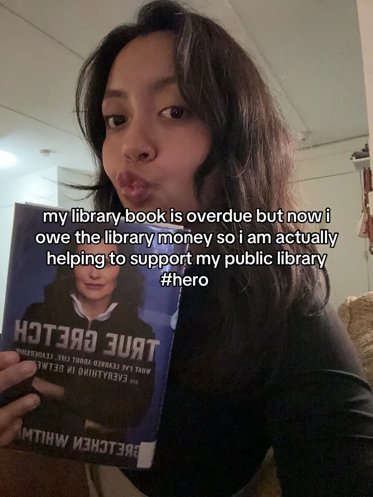 I am returning it tomorrow bc I feel so guilty (one day late)  #library #publiclibrary #support #Love #slay #lol #hotgirlinterrupted 