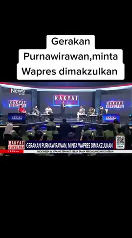 Di tengah suasana politik nasional yang kian panas, satu isu terbaru kembali mengguncang. Forum Purnawirawan TNI mengusulkan agar Gibran Rakabuming Raka dicopot dari jabatannya sebagai Wakil Presiden Republik Indonesia.  Usulan ini sontak memantik perhatian publik dan menjadi perbincangan hangat di berbagai lapisan masyarakat. Dalam episode Rakyat Bersuara 