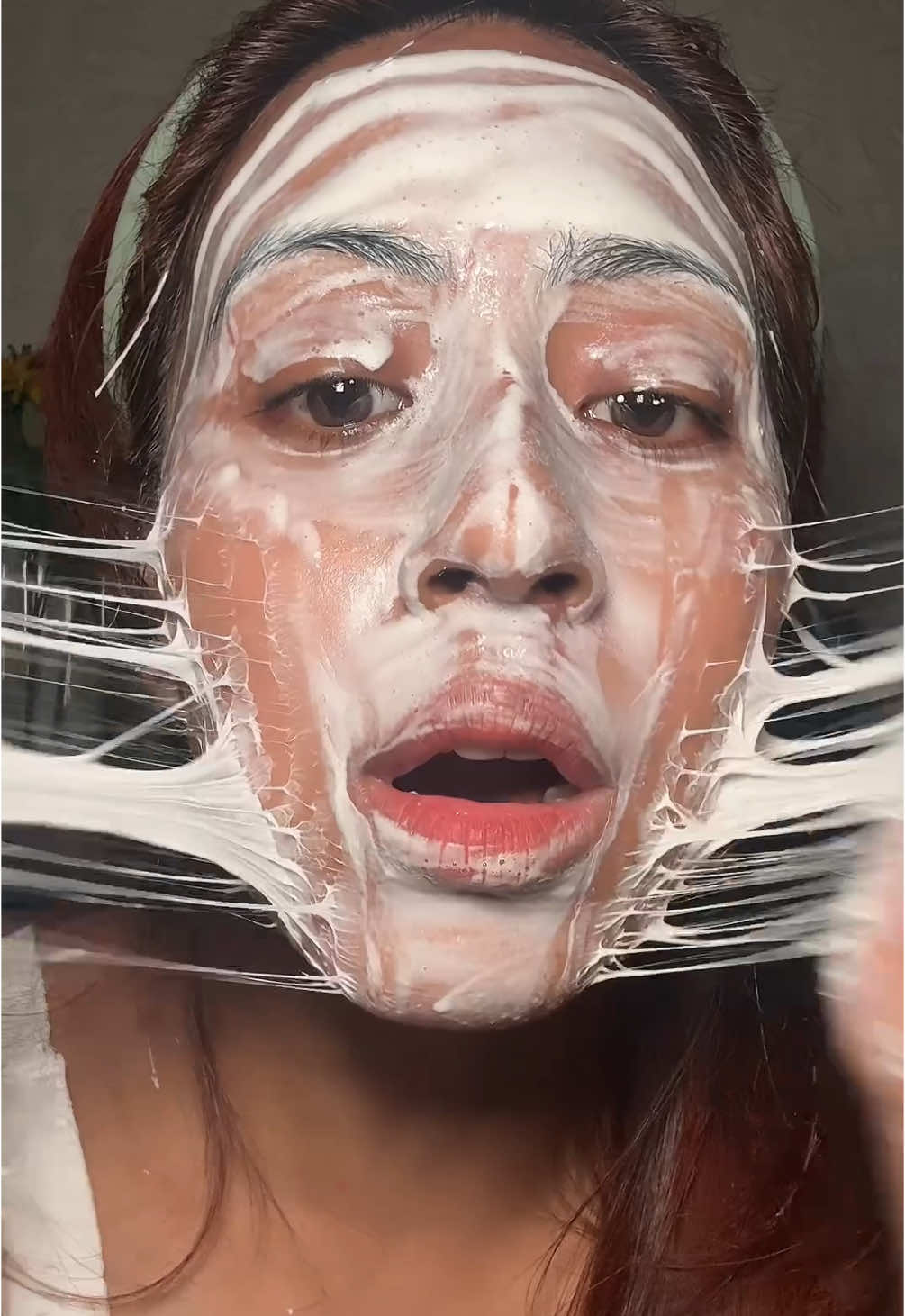The weirdest texture 🥴 @anua_global #beauty #beauty#creatorsearchinsights #makeup #smallcreator #viral #ricemask#kbeauty#koreanskincare