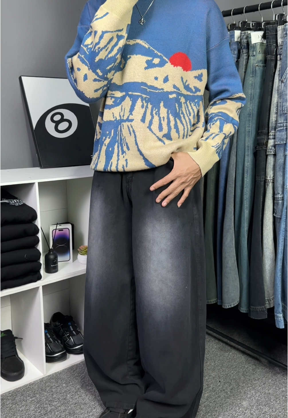 Rekomendasi knitwear sweater keren🤑 #knitwear #knitwearoutfit #sweater #sweateroversize #OOTD 