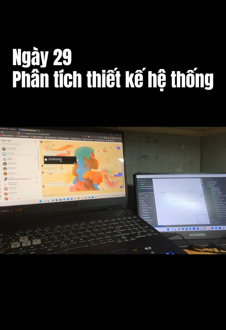 Ngày 29 – Phân tích thiết kế hệ thống #coder #xuhuong #100daychallenge #timelapse #motivation #studywithme #dongluc #student #code 