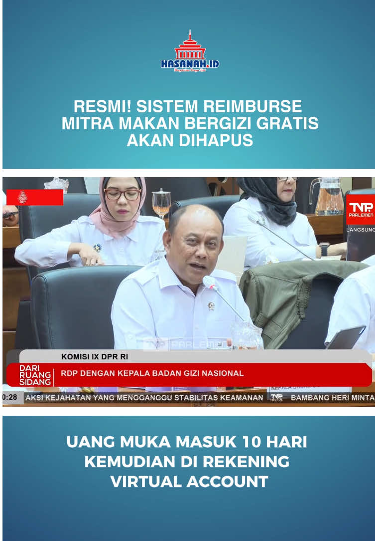 Banyak mitra dari Makan Bergizi Gratis (MBG) yang belum menerima pembayaran atas jasa mereka.  Sistem reimburse yang selama ini digunakan dianggap menyulitkan dan menimbulkan polemik di lapangan.  Kini, pemerintah tengah mempertimbangkan penghapusan sistem tersebut demi transparansi dan kelancaran program di masa depan. Simak selengkapnya dalam video kami untuk mengetahui apa yang sebenarnya terjadi dan bagaimana langkah pemerintah selanjutnya! #MakanBergiziGratis #MBG #BeritaTerkini #MitraBelumDibayar #ProgramPemerintah #IsuSosial #BeritaHariIni #VideoBerita #hasanahnews #hasanahtv #fyp #news #viral #prabowo 