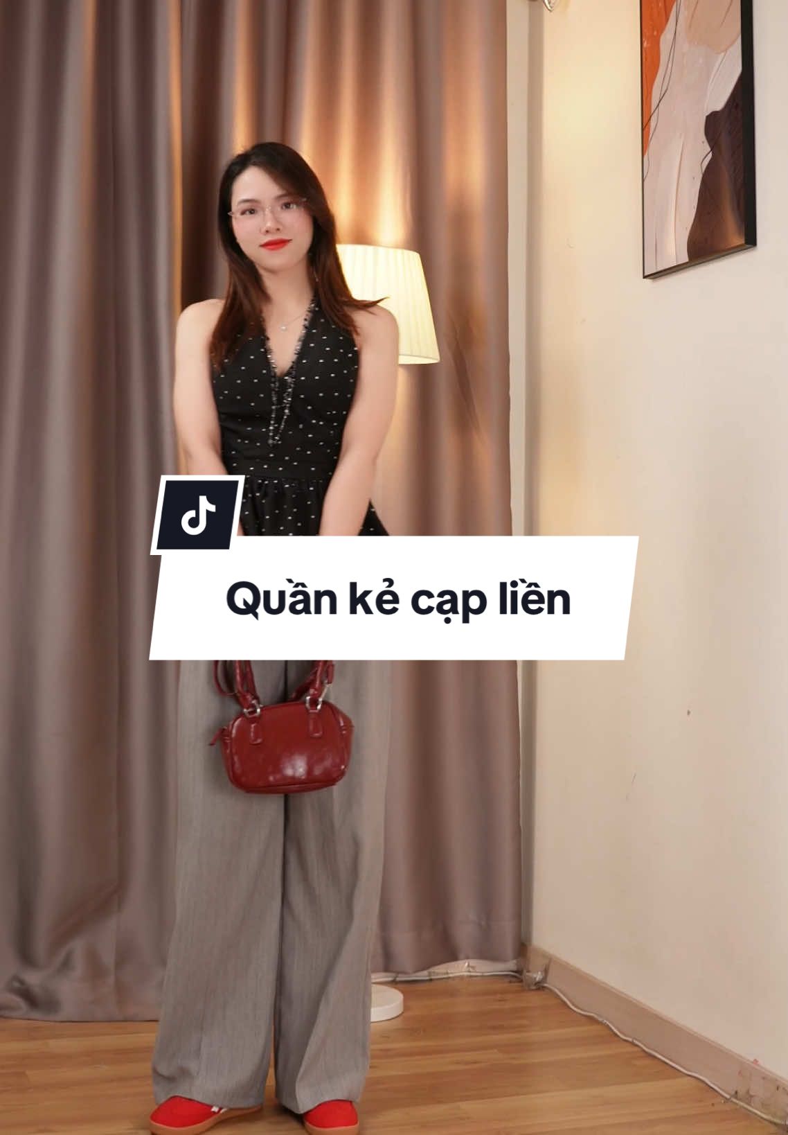Quần suông cạp liền xinh quá nè mí bà ơi #domireview #reviewlamdep #quansuongongrong #quangoldnhat #quankesoc #dcgr 