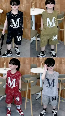 Combo 4 bộ sát nách chữ M cho bé trai (size 7-38) #shop_be_xinh83 #dobobetrai #thoitrangtreem #xuhuong2025 