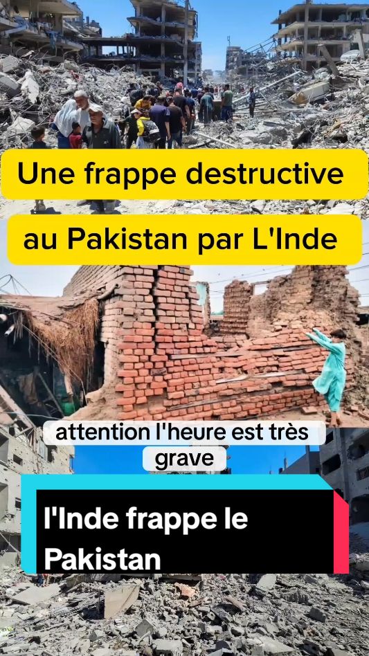 #inde #pakistan #frappe #aerienne  l'Inde mine des frappe aérien au Pakistan @Amara Traore 