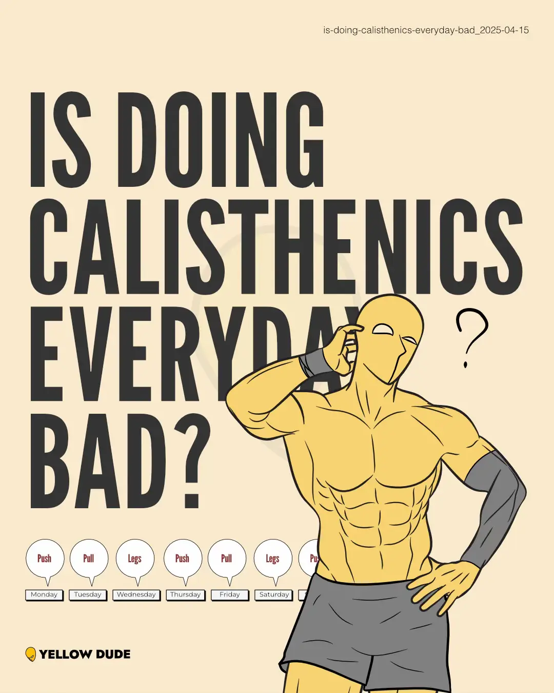 Here we debunk the myth that daily calisthenics is always bad. Balance intensity and recovery for the best results. #calisthenics #routine #itness #workout